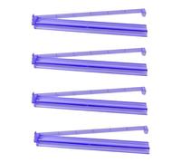 Zymoplas Supports de Mahjong en Acrylique Transparent, 4 pièces, avec poussoirs, Support de Carreaux de Mahjong américain, Kit de Bras poussoirs, B