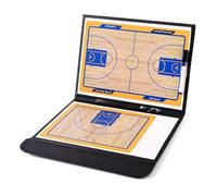 Zymoplas Tableau d'entraînement de Basket-Ball Professionnel Double Face entraîneur guidant la stratégie d'entraînement de compétition Presse-papiers avec Fermeture éclair