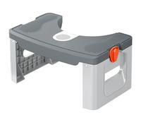 Zymoplas Tabouret de Toilette épais pour Salle de Bain, Facile à et ne Prend Pas Place. ABS, ne Glisse Pas Facilement. Courbé, s'adapte à la Plupart des Toilettes, tapez+1