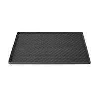 Zymoplas Tampon en Silicone adhésif fort pour réfrigérateur, tampon de rangement de Durable et réutilisable, plateau Machine à laver en Gel silice , noir