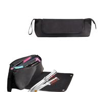 Zymoplas Tapis chauffant pour fers à lisser et accessoires capillaires, sac de rangement pour outils capillaires professionnels, sac de voyage 2 en 1, UN