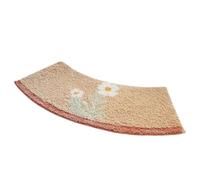 Zymoplas Tapis de Bain incurvé antidérapante pour Une expérience de Douche Ergonomique Tapis Sol Salle Bain en Polyester Sol Fait à la Main, 40 * 75 cm