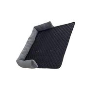 Zymoplas Tapis en Peluche d'hiver pour Animaux de Compagnie Salon Chambre canapé Coussin de canapé Petit Animal Moyen Repos Dormir lit Chaud Fournitures pour Animaux Compagnie, Gris Noir, 90x90cm