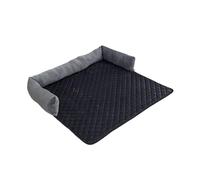 Zymoplas Tapis en Peluche d'hiver pour Animaux de Compagnie Salon Chambre canapé Coussin de canapé Petit Animal Moyen Repos Dormir lit Chaud Fournitures pour Animaux Compagnie, Gris Noir, 75x120cm