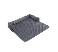 Zymoplas Tapis en Peluche d'hiver pour Animaux de Compagnie Salon Chambre canapé Coussin de canapé Petit Animal Moyen Repos Dormir lit Chaud Fournitures pour Animaux Compagnie, Gris foncé, 75x75cm