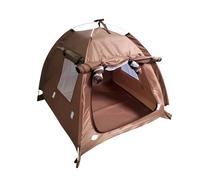Zymoplas Tente extérieure pour Animaux de Compagnie lit Pliant Chiot chenil Cage d'excursion nid étanche Chien Chat intérieur Maison Parc pour Dormir, Couleur L/Café