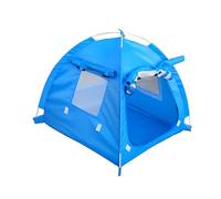 Zymoplas Tente extérieure pour Animaux de Compagnie lit Pliant Chiot chenil Cage d'excursion nid étanche Chien Chat intérieur Maison Parc pour Dormir, M/Bleu