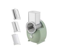 Zymoplas Trancheuse de cuisine pratique, outils de coupe légumes sans fil pour une préparation et facile des aliments et pouvant être démontée, vert