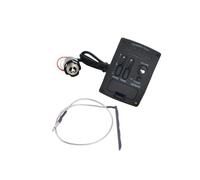 Zymoplas Ukulélé haute Performance avec égaliseur 2 bandes et accordeur LED contrôle de batterie faible égaliseur LED préampli pick-up Piezo, Type 2, 53 cm