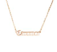 Zymoplas Vintage Lettre Amitié Collier Unique Confortable avec Affichage Carte Bijoux Chaîne Pendentif pour Amoureux Festival Cadeaux Or Rose, Capricorne