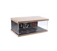 Zymoplas Vitrine étanche à la poussière pour garage de voiture, conteneur sécurisé et durable, modèle diorama, pont unique