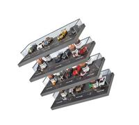 Zymoplas Vitrine Parc modèle Parking Jouet Acrylique Beau Travail 4 Couches Grande capacité ménage étagère ABS décor à la Maison