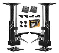 Zyncove 2-en-1 Bras multi-économiseur de main d'œuvre, 2 Pcs Outil de levage manuel multifonctionnel, avec barre de support de chariot d'armoire & pinces de travail du bois
