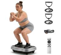 Zyncove Appareil d'exercice à plaque vibrante, plate-forme vibrante pour le drainage lymphatique, plate-forme de fitness pour la mise en forme, la perte de poids, le bien-être et l'entraînement du