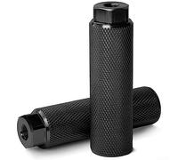 ZYNCUE 1 Paire de Repose-Pieds universels pour essieux de 9,5 mm, Repose-Pieds de vélo en Alliage d'aluminium, antidérapants, pour BMX et VTT, Noir
