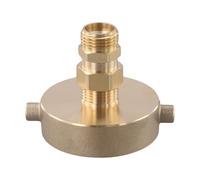 ZYNCUE Adaptateur de tuyau de bouche d'incendie en laiton 2-1/2" NST/NH femelle vers 3/4" GHT mâle, bouche d'incendie urbaine