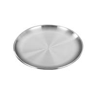 ZYNCUE Assiettes plates rondes en acier inoxydable - 14 cm