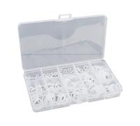 ZYNCUE Assortiment de joints toriques en silicone, 225 pièces métriques VMQ avec duromètre 50 A, résistance à la température de -30 à 200, applications d'étanchéité mécanique industrielle