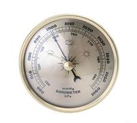 ZYNCUE Baromètre horloge, baromètre multifonction à cadran avec thermomètre, hygromètre, baromètre météo pour intérieur et extérieur 90 mm