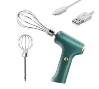 ZYNCUE Batteur électrique à main sans fil, support d'aide de cuisine, mini mixeur électrique portable, batteur à œufs portable rechargeable par USB pour la cuisson des gâteaux, de la crème aux œufs