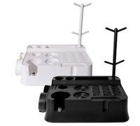 ZYNCUE Boîte à expresso multifonction pour outils à café avec station de tampage et rangement, construction ABS, 30 x 24 x 10 cm, pour la plupart des accessoires expresso, blanc