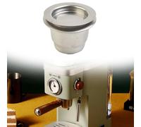 ZYNCUE Boîtier de capsule de café réutilisable en acier inoxydable avec maille fine pour Nescafé 3,7 x 2,7 cm Argenté