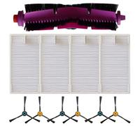 ZYNCUE Brosse principale, brosses latérales, kit d'accessoires de rechange pour M-idea V12 pour Eureka J12 pour aspirateur Ultra Robot Cleaner, solution de nettoyage efficace