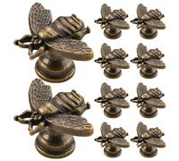 ZYNCUE Bumble Bee Lot de 10 Poignées de Tiroir Poignee de Meuble Cuisine en Alliage Antique pour Cuisine, Armoire, Commode, Tiroir