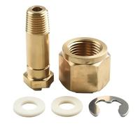 ZYNCUE CGA-320 Écrou d'entrée de régulateur et mamelon en laiton de 5,1 cm avec rondelle pour connecteur de bouteille de gaz