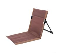 ZYNCUE Chaise longue d'extérieur respirante avec installation facile et dossier réglable pour plus de confort (marron)