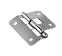 ZYNCUE Charnière à crochet amovible en fer chromé pour mallette de vol et mallette d'instruments Charnière d'armoire robuste 56 x 56 x 30,5 x 43,5 mm