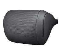 ZYNCUE Coussin de nuque en cuir avec perforations respirantes en forme de S, support ergonomique, utilisation en toutes saisons, convient à la plupart des véhicules, noir