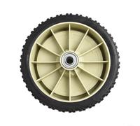 ZYNCUE Ensemble de roues de rechange avant et arrière de 2,2 / 2,2 / 20,3 / 25,4 cm - Roue en caoutchouc pour tondeuse à gazon de jardin