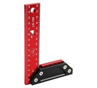 ZYNCUE Équerre d'encadrement combinée - Règle de mesure en L 45/90 degrés en alliage d'aluminium pour travaux de menuiserie et d'aménagement