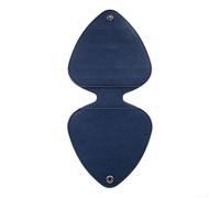 ZYNCUE Étui portable pour médiator de guitare, bouton en métal anti-chute, étanche, 32 emplacements, bleu