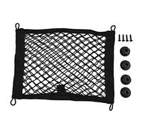 ZYNCUE Filet de rangement pour voiture avec 4 crochets, filet de rangement élastique extra large pour cargaison, camping-car, caravane, bateau, taille 25 x 30 cm