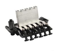 ZYNCUE Floyd Rose Jeu de chevalet trémolo à double verrouillage pour guitares électriques 6 cordes avec système de cordier de selle (Noir)