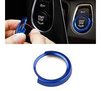 ZYNCUE Garniture décorative pour bouton de démarrage, cercle bleu foncé, pour BMW Série 1/2/3 F20/F21/F30 et pour X1 F48, accessoires d'intérieur automobiles Pomo de Volante