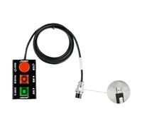 ZYNCUE Interrupteur à pied en fer à un bouton pour machine de gravure CNC, alliage d'aluminium, compatible avec les systèmes JYH04 JYS4 JYSE4 JYX4, JYX4, connecteur USB/aviation