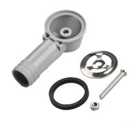 ZYNCUE Joint de conversion de trop-plein en ABS pour évier de cuisine rond - Adaptateur de trou de vidange avec raccord de trop-plein flexible