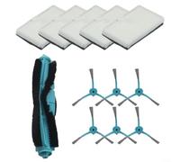 ZYNCUE Kit d'accessoires pour Cecotec pour Conga 7490 8290, brosse principale, brosses latérales et filtre, 1 jeu avec matériau en microfibre nylon et plastique