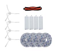 ZYNCUE Kit de pièces de rechange pour robot Imou RV2 pour aspirateur, comprend 4 filtres, 1 brosse principale, 4 brosses latérales et 4 chiffons de nettoyage à la maison
