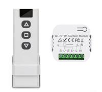 ZYNCUE Kit de rénovation de volet roulant sans fil pour volets roulants, stores et auvents, télécommande RF + module récepteur