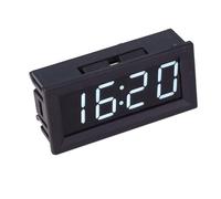 ZYNCUE Kit d'horloge électronique LED pour voiture avec écran numérique de 0,39 ", DC 4,5-30 V, format 24 heures, minuterie et date, pour fonction mémoire