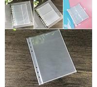 ZYNCUE Lot de 10 pochettes perforées A5 en plastique pour album photo - Transparent