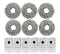 ZYNCUE Lot de 2 x 4 chiffons de rechange et filtres pour Ecovacs pour X5, OMNI et X5 Pro, lingettes lavables en microfibre avec tissu PP pour un nettoyage efficace du sol, lot de 2 x 4