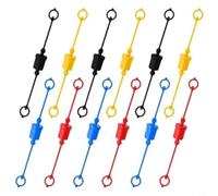 ZYNCUE Lot de 20 capuchons hydrauliques ISO7241A en plastique de haute qualité pour raccords mâles et femelles sur pelleteuses et tracteurs (1/4)