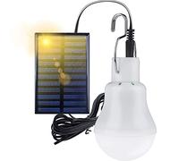 ZYNCUE Lot de 3 Ampoules LED à énergie Solaire 3,6 V, 110 LM, Charge USB, Lampe de Jardin Portable, Lampe avec Panneau Solaire pour Camping, Tente de pêche
