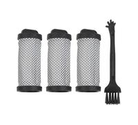 ZYNCUE Lot de 3 filtres lavables Jigoo T600 pour aspirateur, efficacité de filtration à 9997 %, réutilisables pour filtres en plastique et papier avec brosse de nettoyage