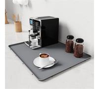 ZYNCUE Lot de 3 tapis de machine à café en silicone pour machine à expresso, 40 x 50 cm, antidérapant, résistant à la chaleur, pour comptoir de cuisine, compatible avec Nespresso pour Delonghi et